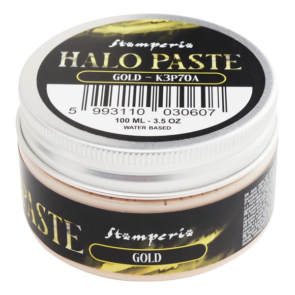 Stamperia Halo Paste 100ml transparent glänzend Effekt Paste Gestalten Wasserbasis DIY Gold