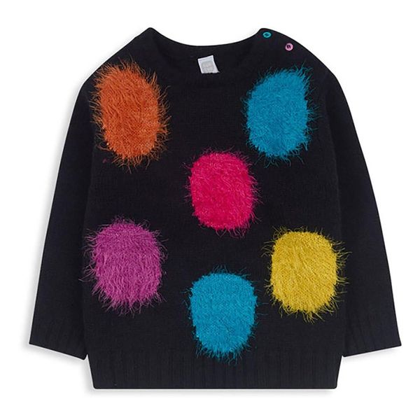 Tuc Tuc Girls Polo Sweater, black