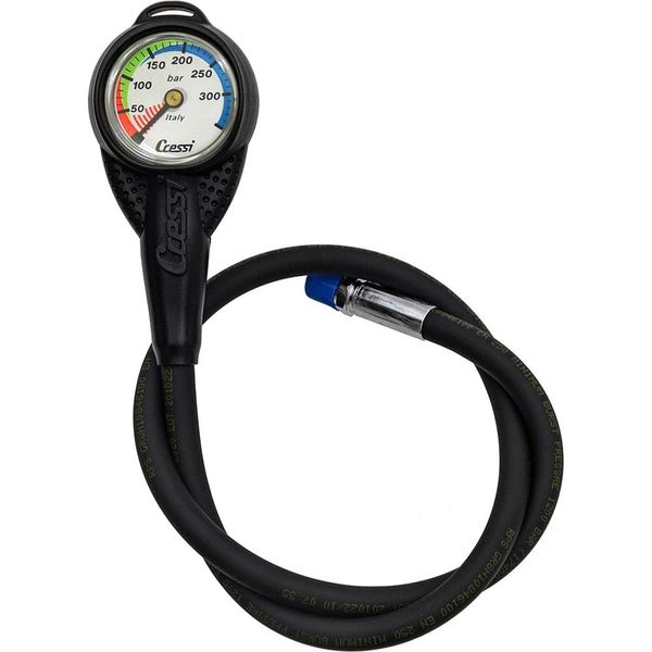 Cressi Pressure Gauge BAR or PSI - Tauchmanometer BAR oder PSI mit großen, gut sichtbaren Ziffern