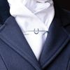 Equetech Traditional Horseshoe Stock Pin - Equestrian - Silver