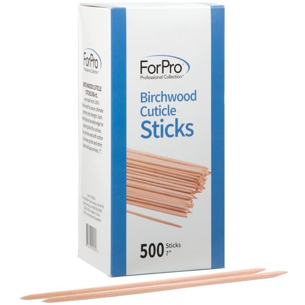 For Pro Birchwood Cuticle Sticks, 500 Count