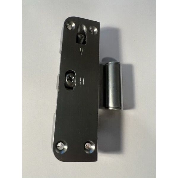 Adjustable Door Hinge Vertical and Horiz HRSI HLSO door portion brush chrome