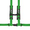 4 Point 2" Harness with 2-Inch Padding - EZ Adjusters, Removable Strap (Green)