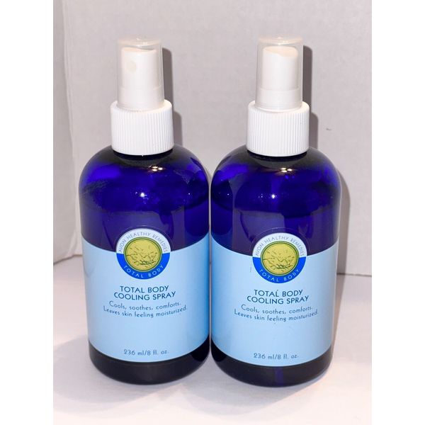 2 New AVON Wellness Healthy Remedies Total Body Cooling Spray 8 oz Soothing