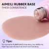 AIMEILI 5 in 1 Rubber Base Gel For Nails, Sheer Color Gel Nail Polish, Elastic Rubber Base Coat Nail Strengthener Nail Rhinestones Glue Gel, Long Lasting - (438) 10ml