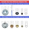 Universal 9" Brush Cutter Replacement Blades with Dual Adapter Kits - 2 Pack