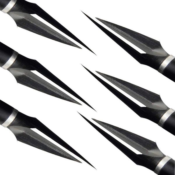 Archery Broadheads 120 Grain Traditional Hunting Arrow Head for Compound Bow,Pack of 6 (120GR)