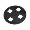 2" Round Push Pull Door Signs (Black-Gold) - 10 Sets (20pcs)