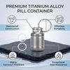 Box Case Titanium Alloy Pill Waterproof Box Case Keychain Holder Container Bottle(s)