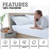 Microfiber Fitted Sheet | Deep Pocket 10 inch (25 cm) Single Fitted Sheet | Elasticated Corner Plain White Bedding Shrinkage & Fade Resistant - Bottom Sheet