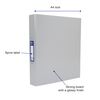 Oxford Premium A4 Ring Binder, Silver Single Folder, 25mm Capacity