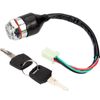 4 Wire 4 pin Ignition Key Switch Replacement with 2 Keys for Go Kart ATV Quad