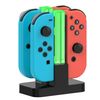 Joy-Con Charging Stand with Light, Integrated, Multi-functional, Type-C Adapter, Rapid Charging, Switch, Holder, Storage Stand, Charger, LED Indicator Included