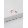 Ted Baker Harly Tiny Heart Stud Earrings For Women (Rose Gold)