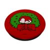 Peanuts Snoopy Christmas Wreath Nap PopSockets Swappable PopGrip