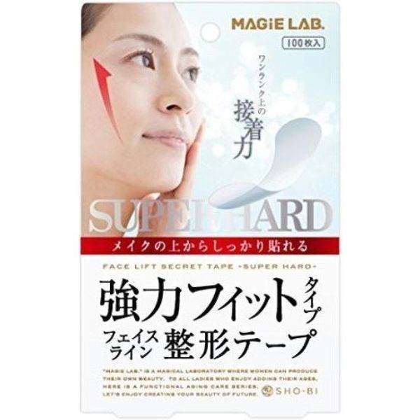 MagiLab Face Line Shaping Tape, Strong Type, Pack of 100, SHOBIDO Wrinkle Removal Tape