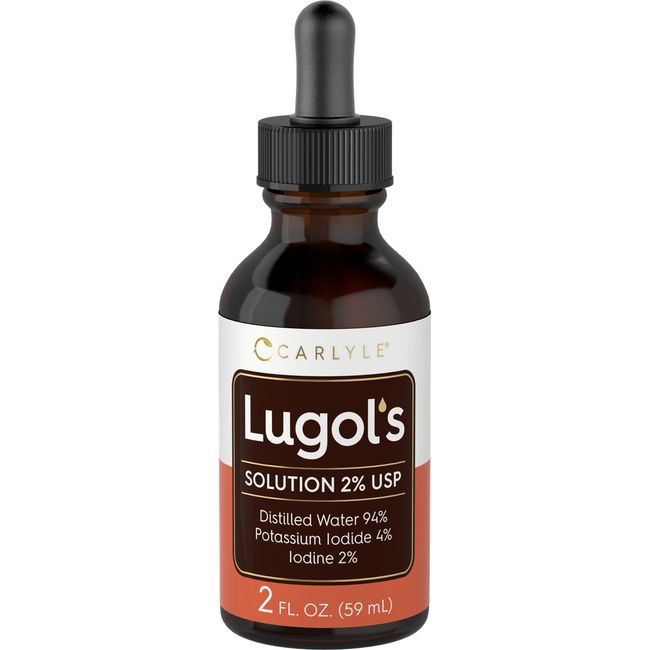 Lugol's Iodine | 2 % | 2 fl oz | Potassium Iodide & Iodine Solution | by Carlyle