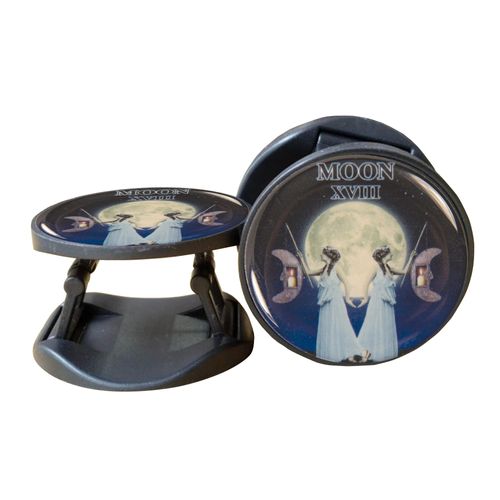 NoMonet The Moon Tarot Card Adjustable Phone Stand, Phone Holder - Spirituality Divination Mystic New Age Unique - Original Artwork