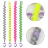 22 Pcs Heatless Hair Curlers Plastic Spiral Rollers Hair Curlers Hairdressing Curler Rollers for Women Girls Barber Hairdressing Hair Rollers Salon Tools Color Random