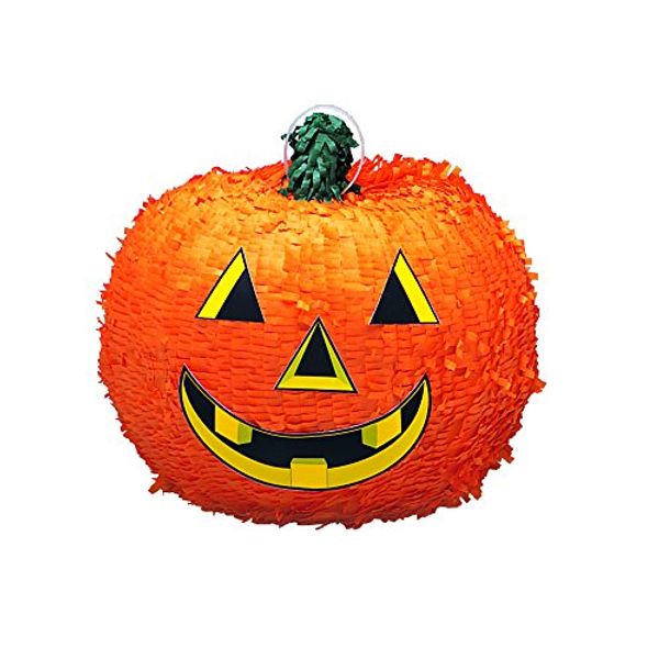 Unique Jack-O-Lantern 3D Party Pinata, 12.5" x 11", Multicolor