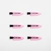 Creaseless No Bend Hair Clips (Pink/Black)