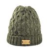 Aran Traditions Dark Green Beanie Hat(Size: One Size)