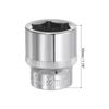 uxcell 3/8-Inch Drive 18mm 6-Point Shallow Socket, Metric, Cr-V