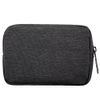 DOB SECHS Waterproof Canvas Mini Travel Makeup Carrying Case Wash Bags Cosmetic Bag Portable Electronics Accessories Organizer Wash Gym Shaving Bag, Black