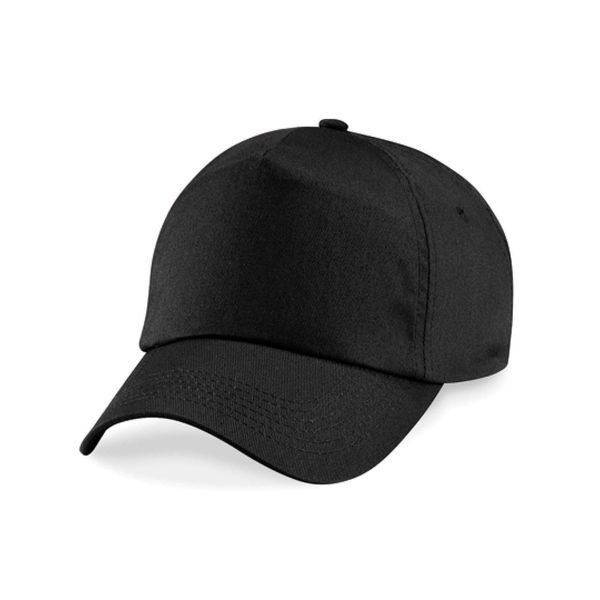 Beechfield Unisex B010.FNA 5-Panel Cap - Black, One Size