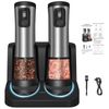 USB Rechargeable 2 Speed Electric Salt Pepper Grinder with Adjustable Roughness
