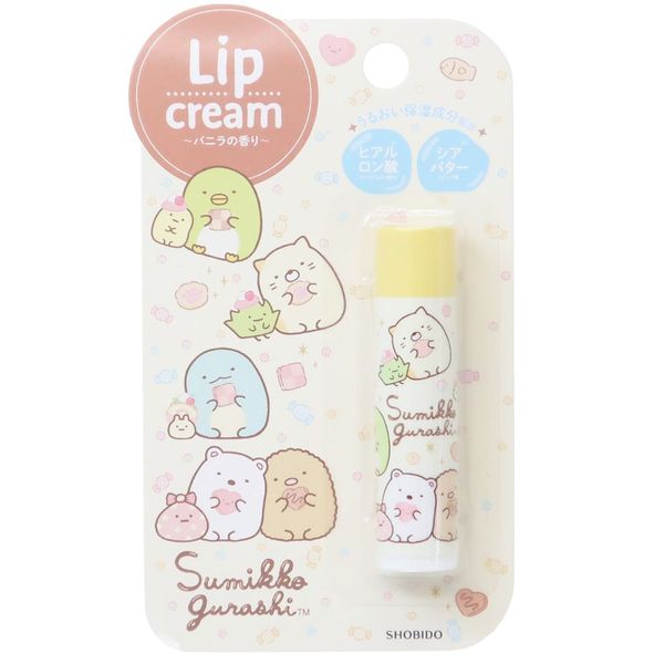 Sumikko Gurashi lip balm, cosmetic goods, vanilla scent, San-X, Shobido, small gift, present, character goods, mail order available, cinema collection, boys, girls