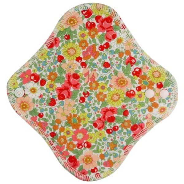 fuwako Happy Cloth Napkin Liner Broad Flower Red