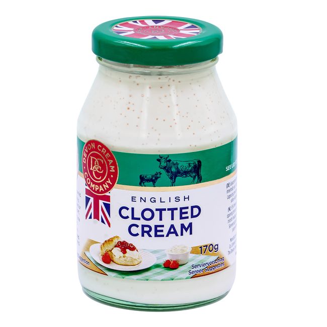 Food-United CLOTTED CREAM 2x 170g englischer Streich-Rahm-Creme im Glass von Coombe-Castle passt zu Cones Apple-Pie-Kuchen Pancakes-Pfannkuchen & Desserts