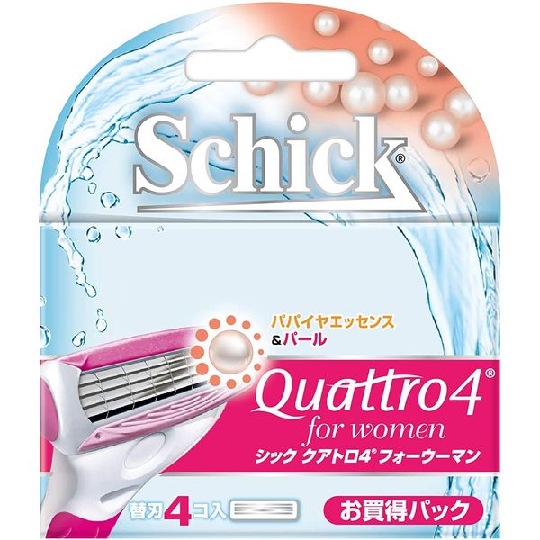 Chic Quattro 4 for Woman Replacement Blades (4 Pieces)