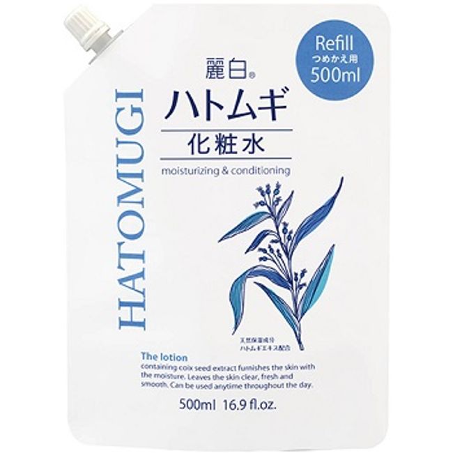 <br> (Bulk purchase / Case sale) Reihaku Coix barley lotion refill (500mL) (Set of 24) / Kumano Yushi