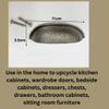 Pewter Hammered Knob & Cup Handle Cabinet - Drawer Pull Door Knob Kitchen Replacement Knob (Cup Handle)
