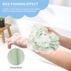 Toplive 2Pcs Bath Shower Loofah Sponge,Long Stretch Back Sponge Exfoliating Back Scrubber for Shower for Women and Men-Navy+Green