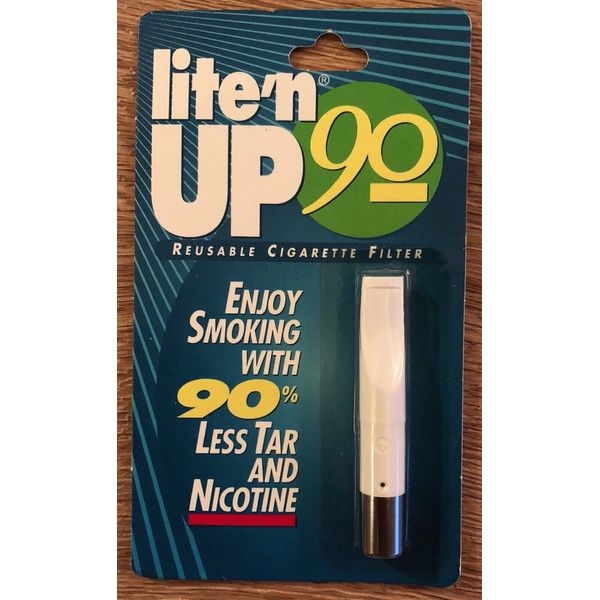 "LITE'N UP 90" Reusable Cigarette Filter New In Package