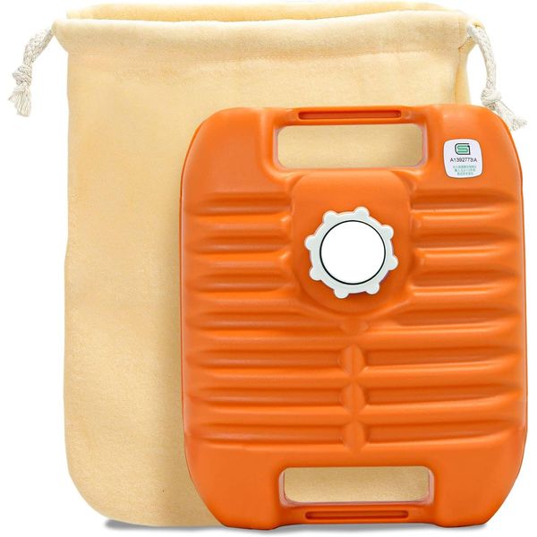 Miyake Chemical TP-0430 Poly Hot Water Bottle W with Bag, Orange