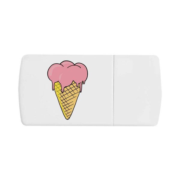 'Melting Ice Cream Cone' Pill Box with Tablet Splitter (PI00022438)