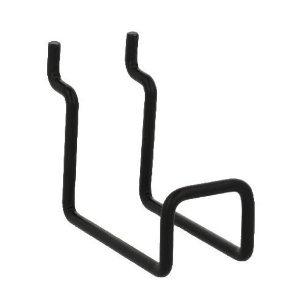 W Bar Hook for Perforated Boards, Black, 50 P25 [1 piece]