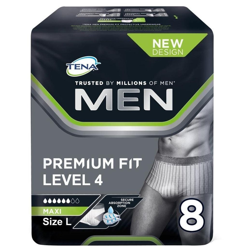 Tena Men Premium Fit Protective Underwear Maxi L/XL, 10 pièces