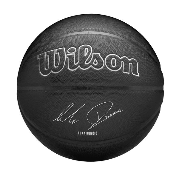 Wilson NBA Nightmode Basketball - Luka, 7, Black
