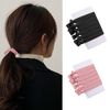 Non-marking Hair Ties, Set of 12, Hair Ties, Korean Style, 2 Colors, Stylish, Simple, Plain, Thick, Healthy, High Elasticity, Hair Accessories, Sports, Daily Use, Commuting to Work or School, Unisex (Black &amp; Pink)