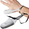 RE-GEN Leather Reusable Protective Adjustable First Aid Thumb Stall Protection Cot - White (Large)