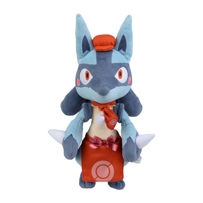 Plush Pokemon Cafe Mix Lucario, 8.7 x 9.3 x 13.4 inches (22 x 23.5 x 34 cm)