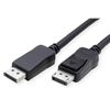 VALUE DisplayPort Kabel, DP ST - ST, schwarz, 7,5 m