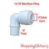 20 Pcs 1/4-1/8" Male Elbow Thread Fitting Connector For Water Filter Under-SinK