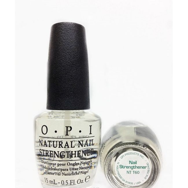 OPI Nail Natural Nail Strengthener NT T60 15ml NATURAL NAIL STRENGTHENER Nail Artist Self Nail Base Coat Nail Strengthening No Box New