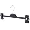 The Hanger Store 30 Black 35cm Plastic Adjustable Clip Hangers